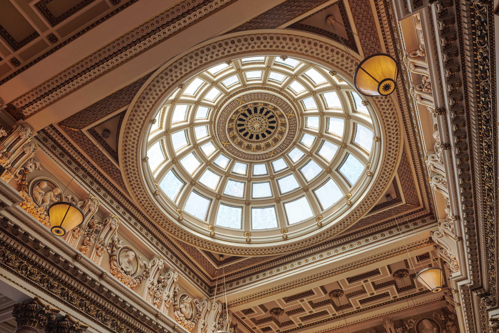 Dome in the ceiling at Gleneagles Townhouse