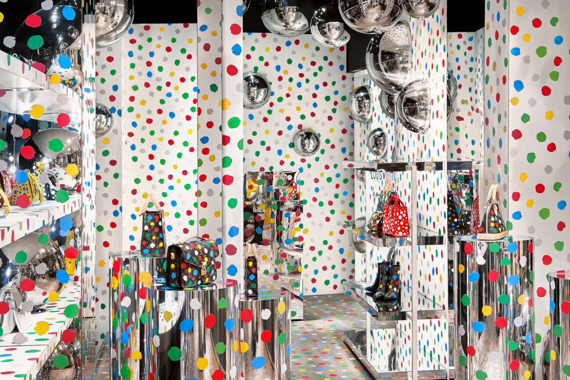 Harrods have opened a Louis Vuitton x Yayoi Kusama pop-up with a