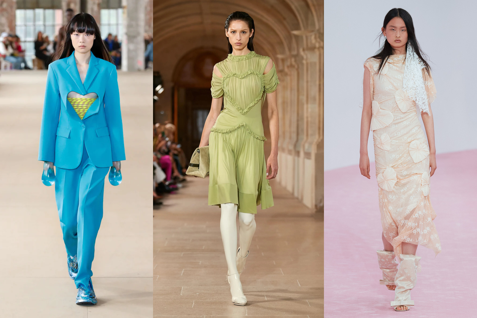Models on runway