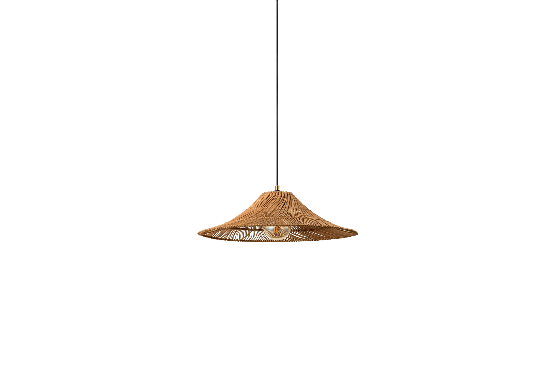 Seta natural rattan lampshade, £79. lights&lamps.com