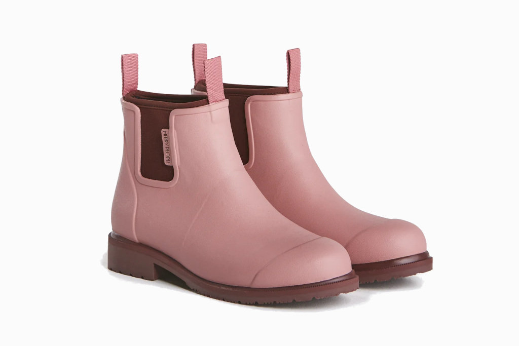 Pink ankle boots