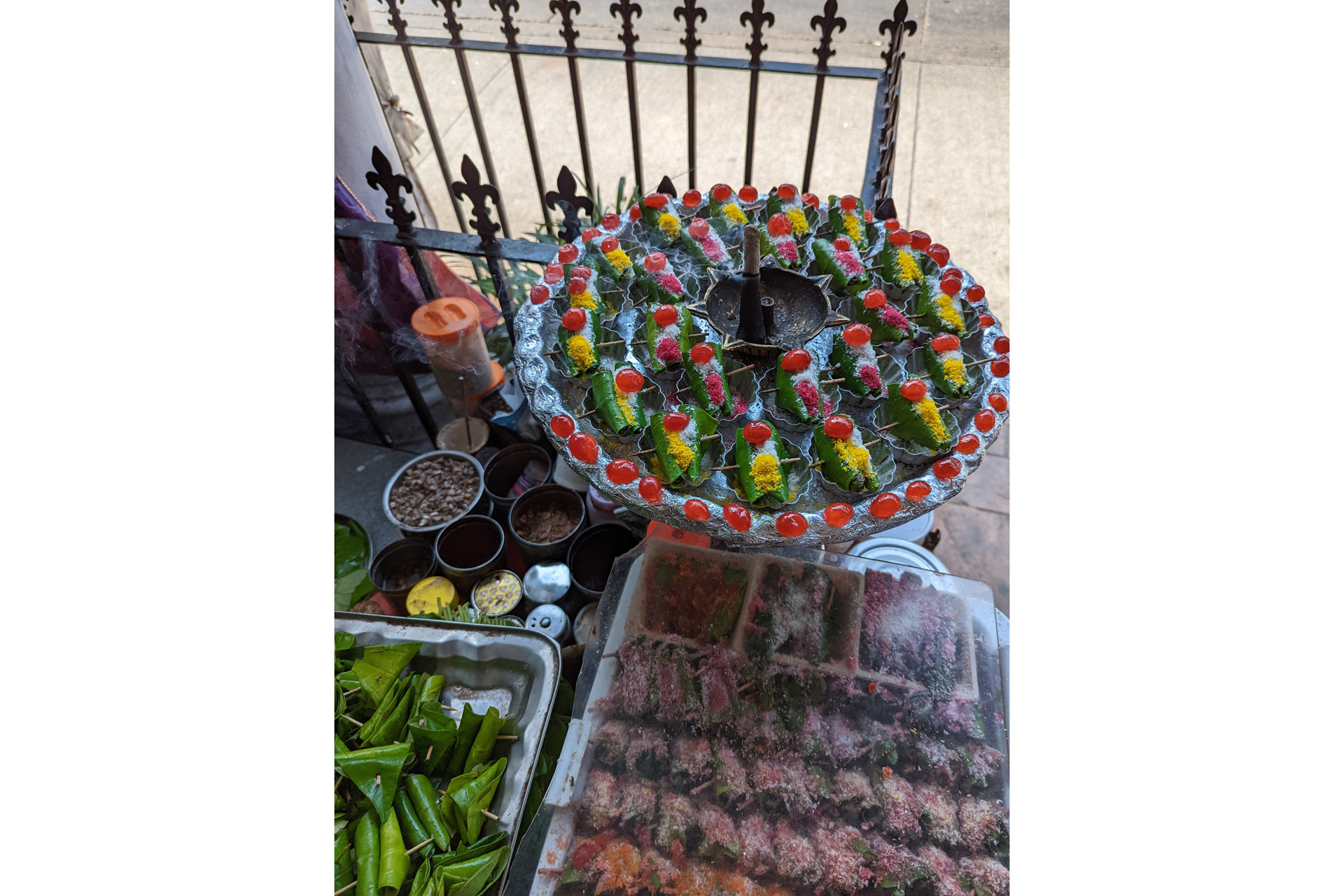 A spread of food in Mumbai