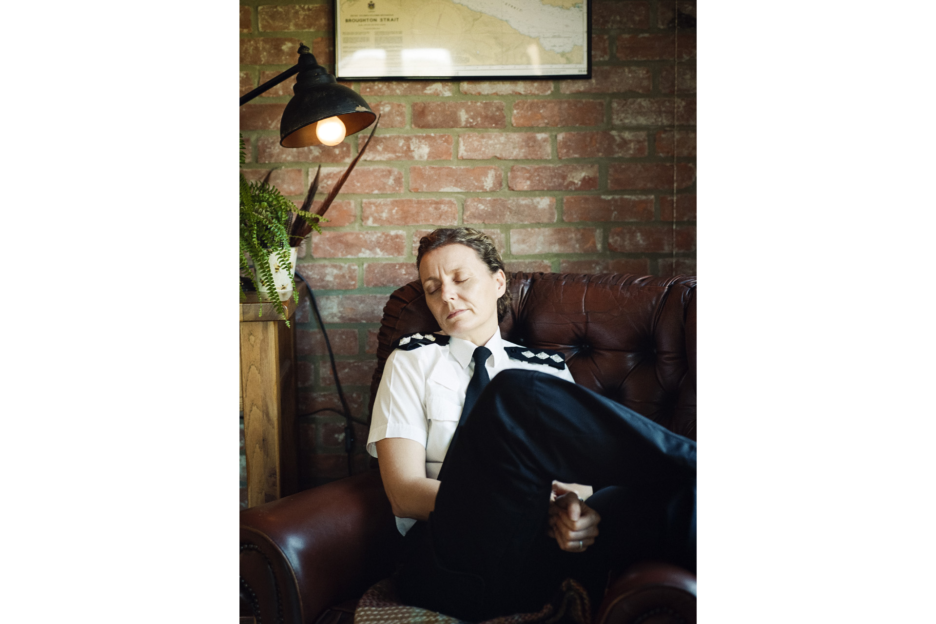 A sleeping police officer, from Portrait of Britain Vol 5