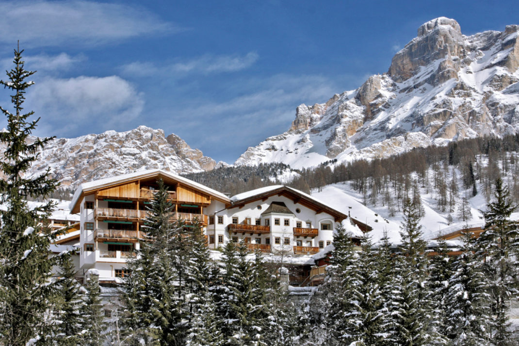 The exterior of Rosa Alpina, Italy