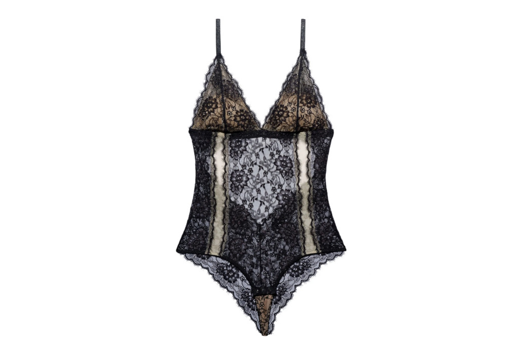 Black lace bodysuit