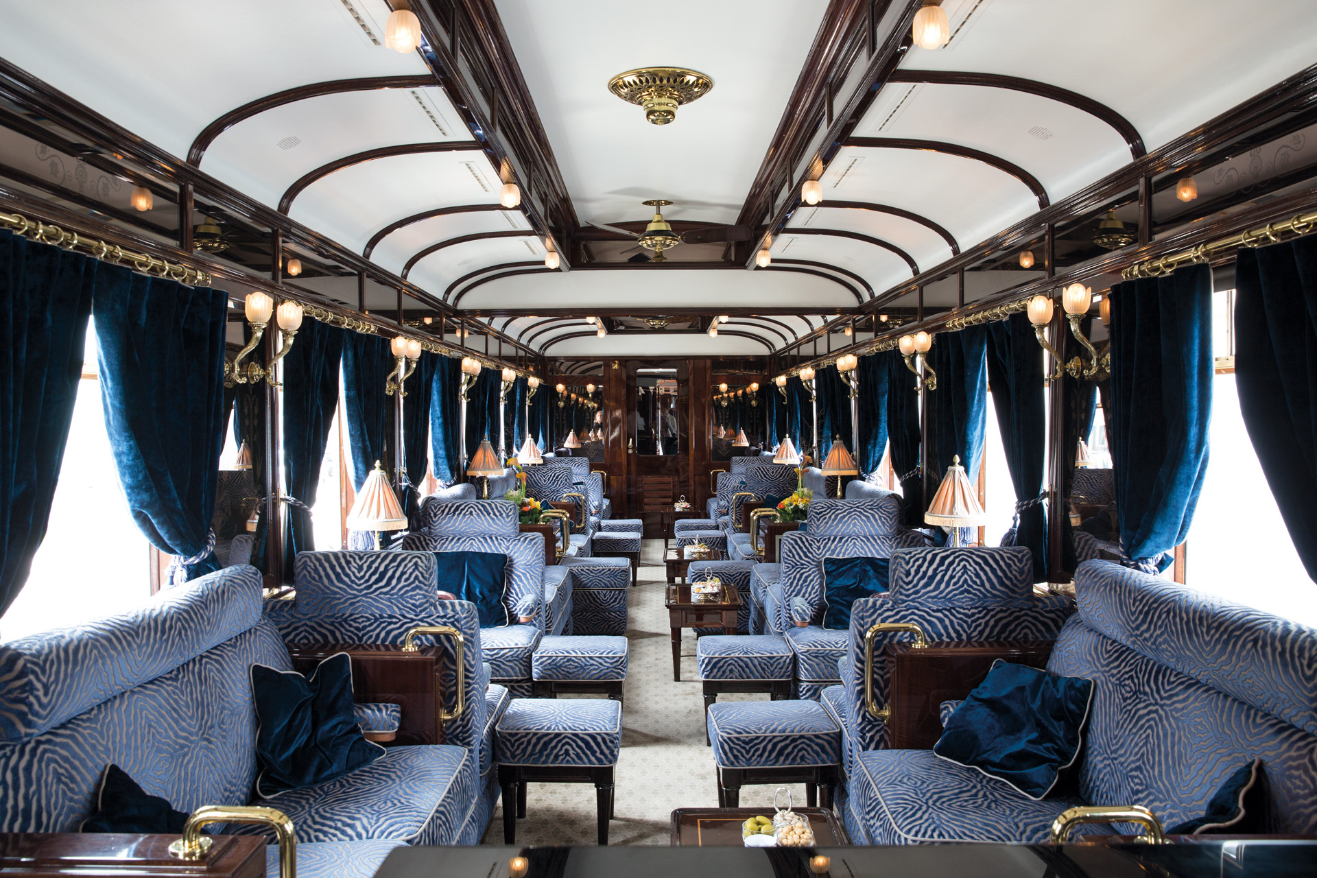 The bar in the Venice Simplon-Orient-Express