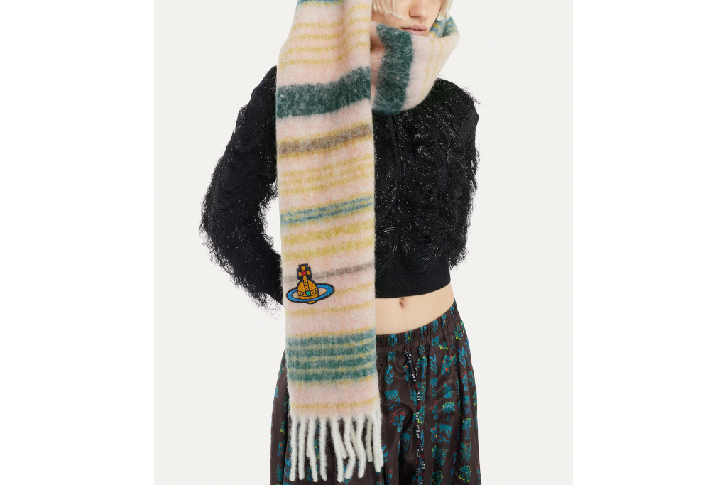 Woman wearing scarf