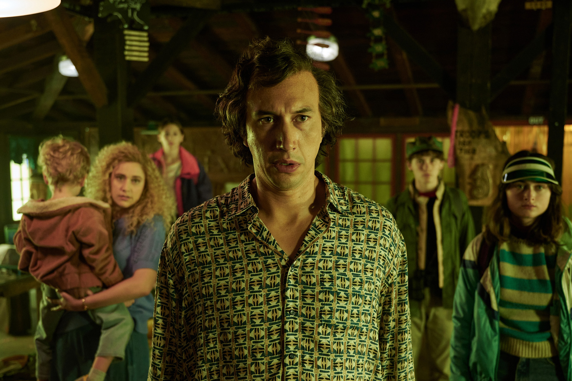 A still from new Netflix film, White Noise