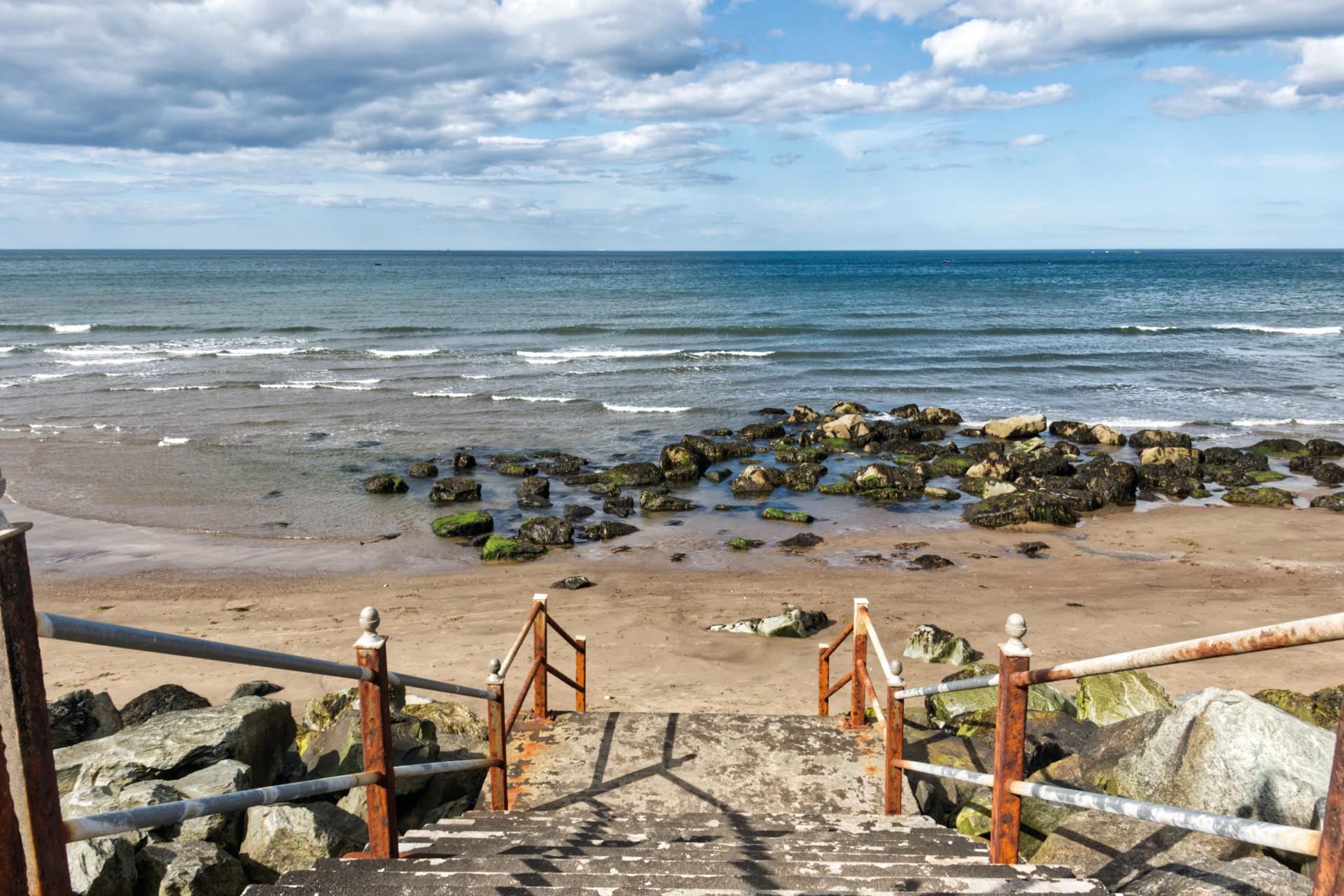 Steps leading down to beach