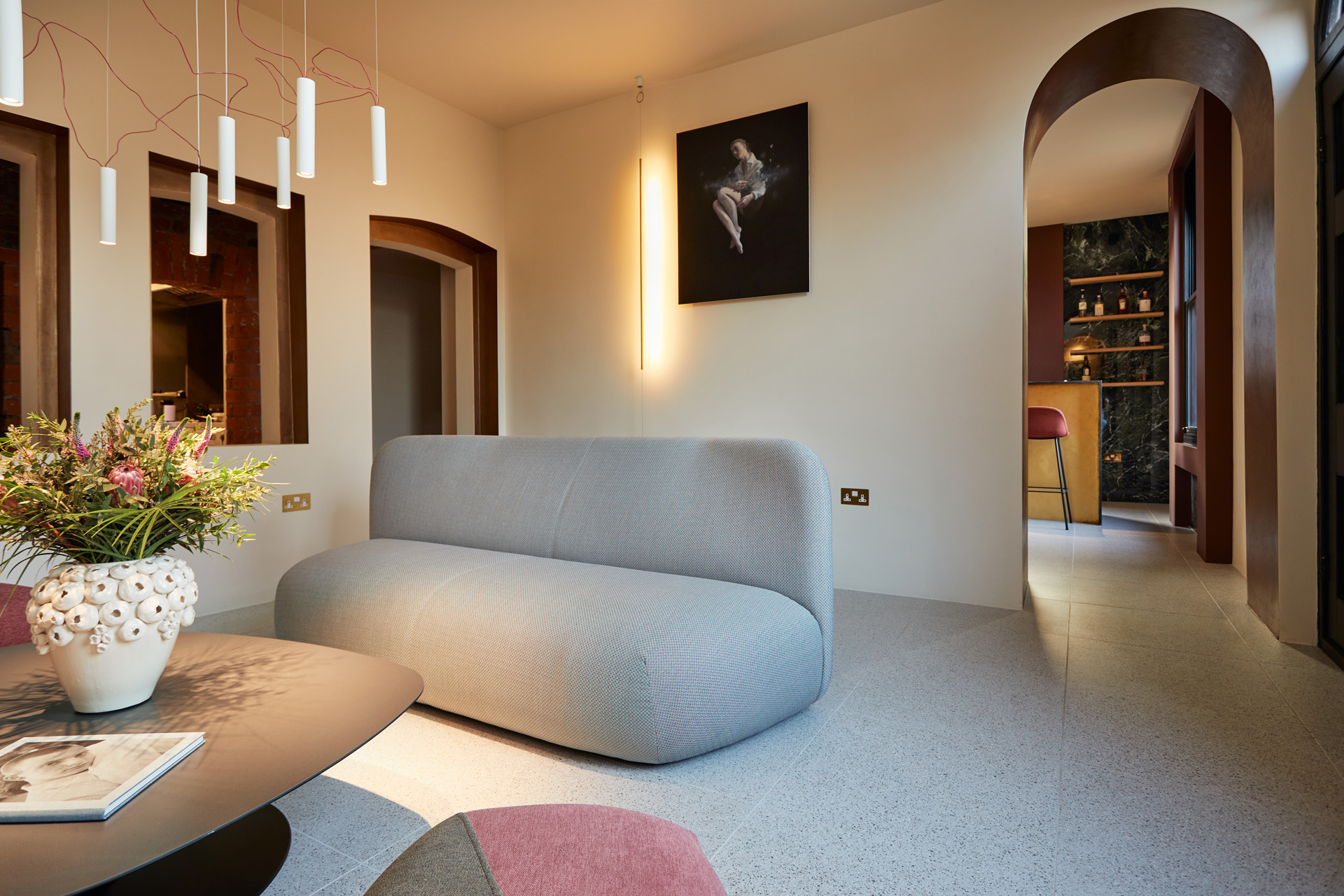 The living room at The Vices