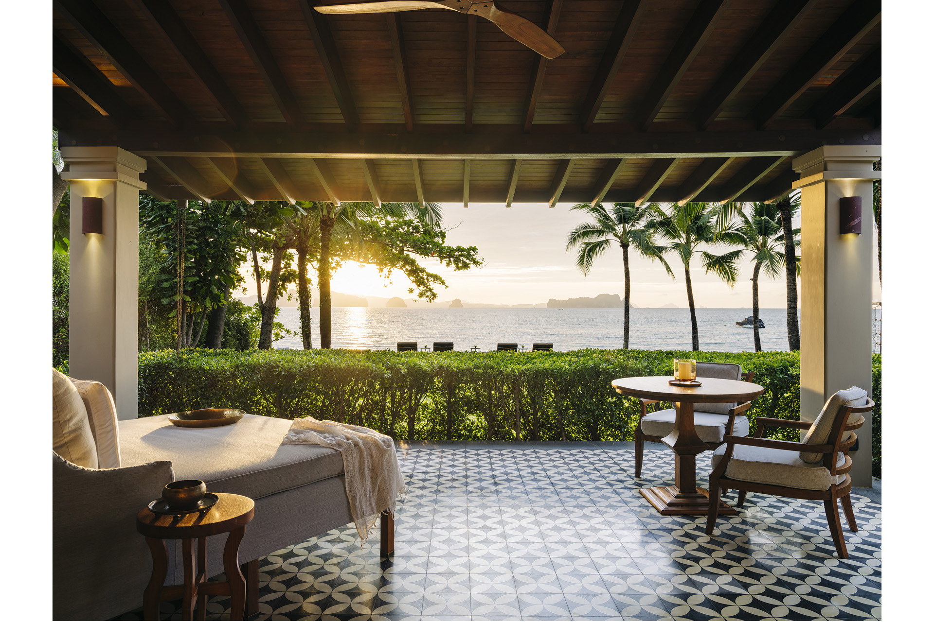 Ocean Villa Terrace overlooking the sea