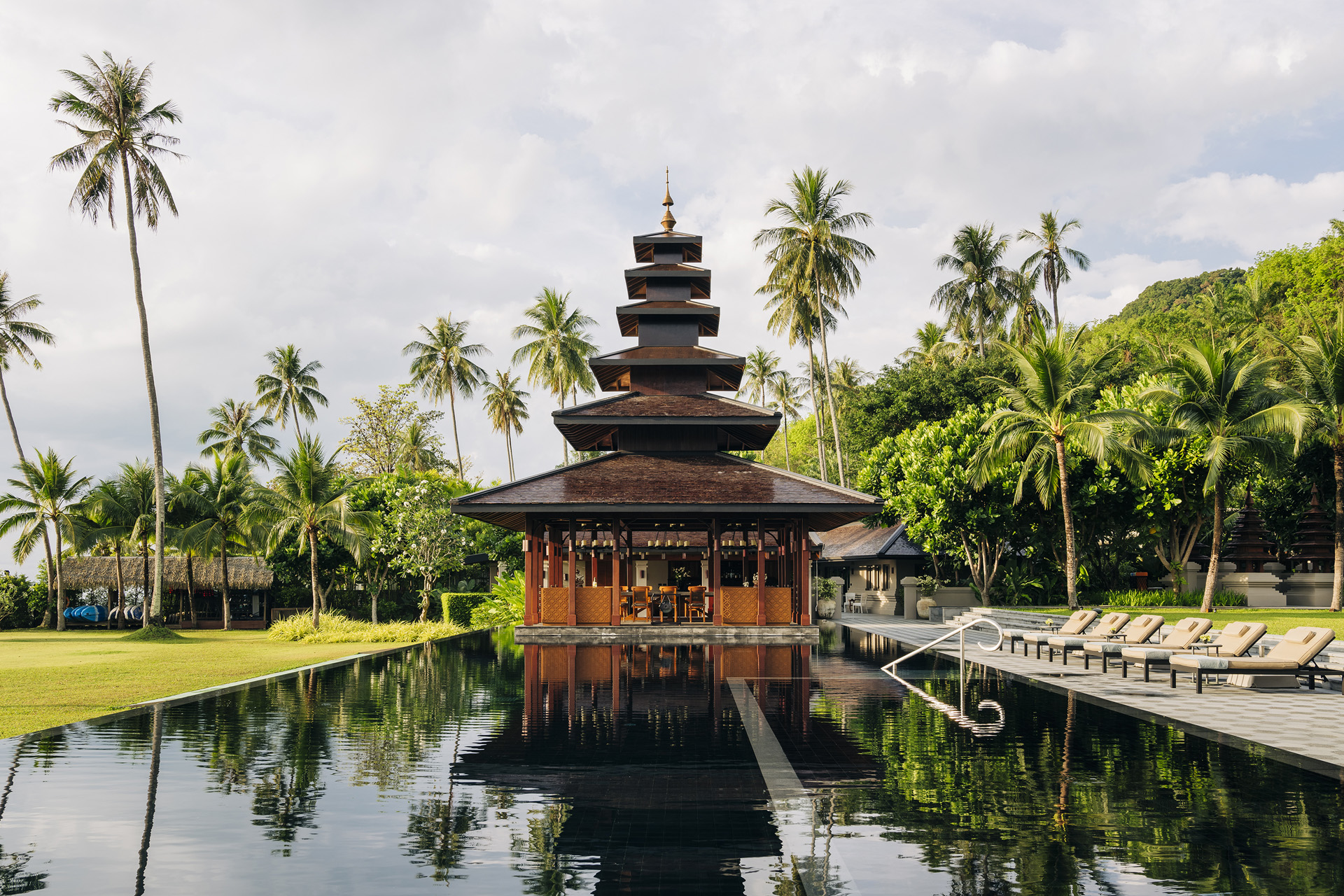 The dining pavilion at ANI Thailand