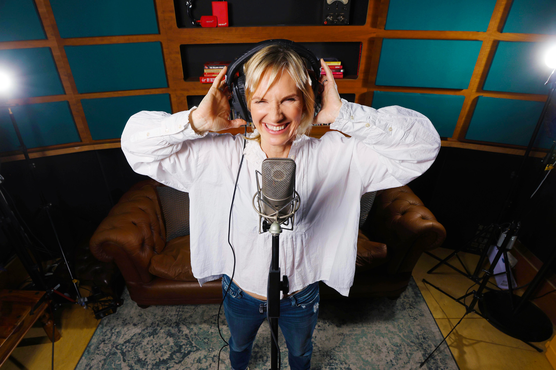 Jo Whiley in the studio