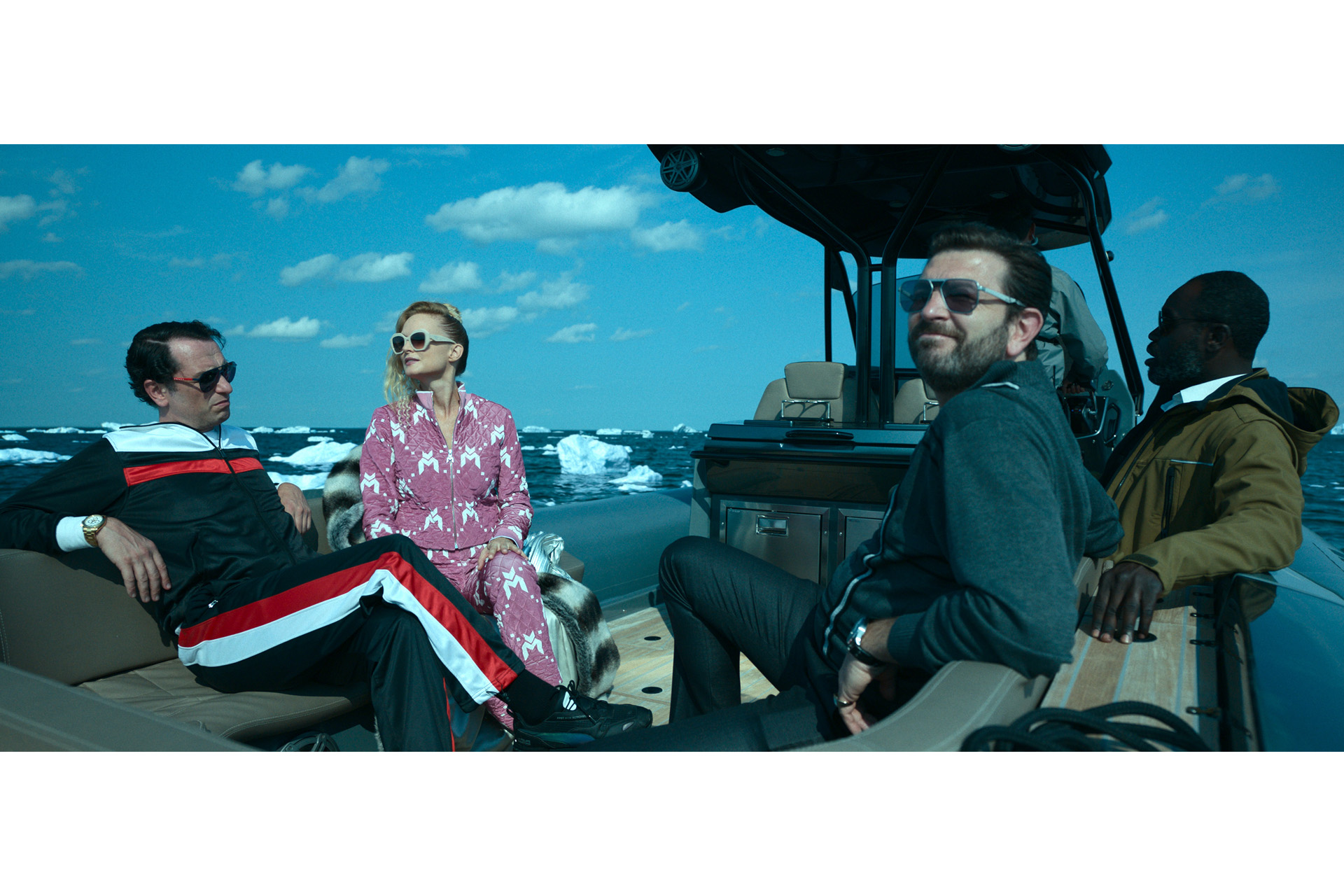 Matthew Rhys, Heather Graham, Alexander Sokovikov and Noel Arthur in "Extrapolations,"