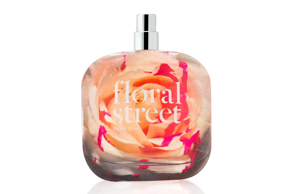 Pink perfume bottle