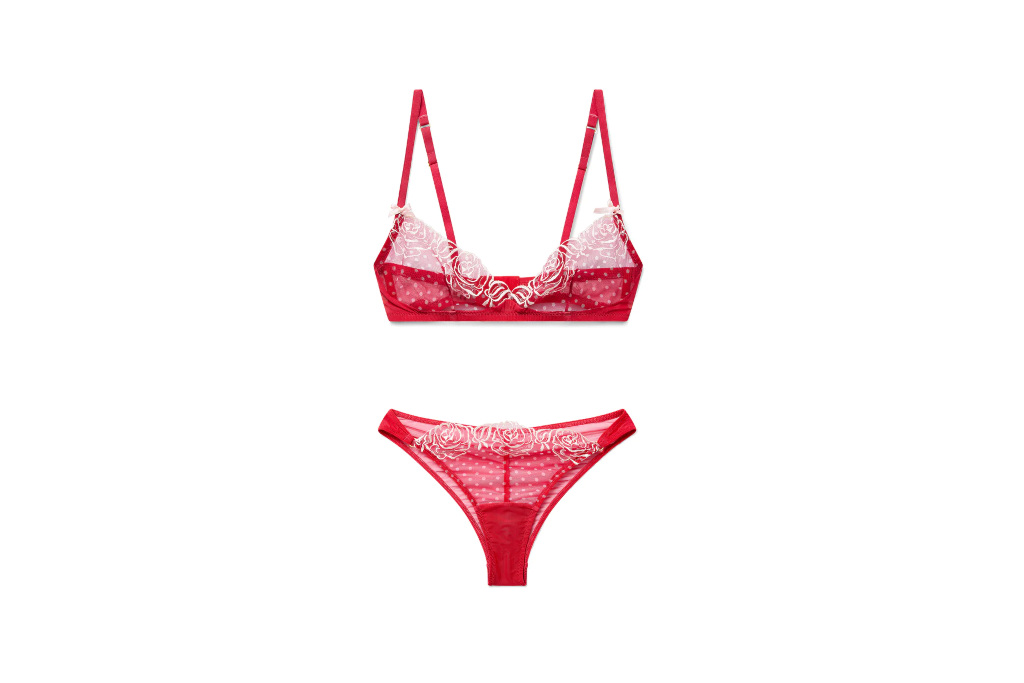 Red lingerie set
