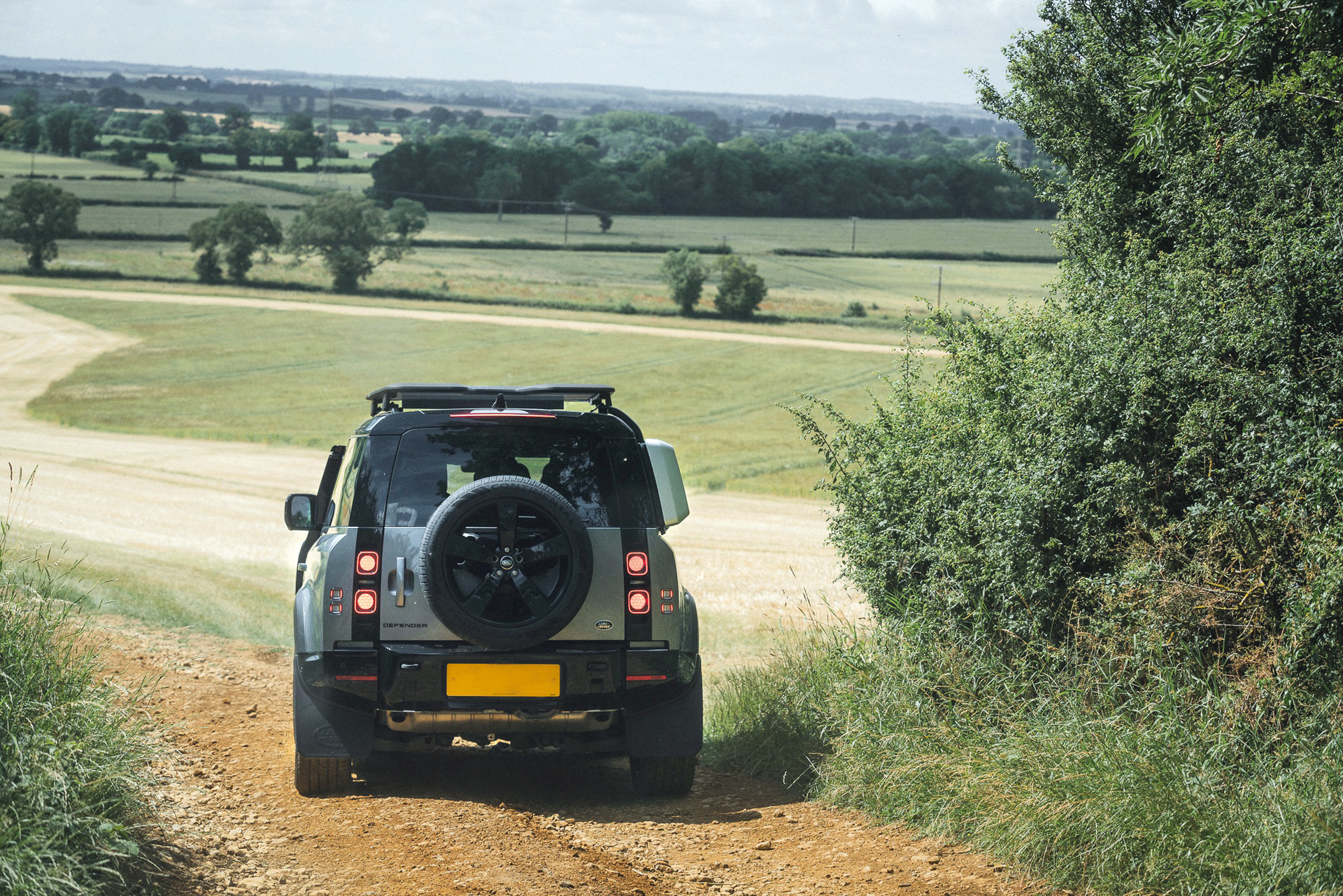 A car in the countryside