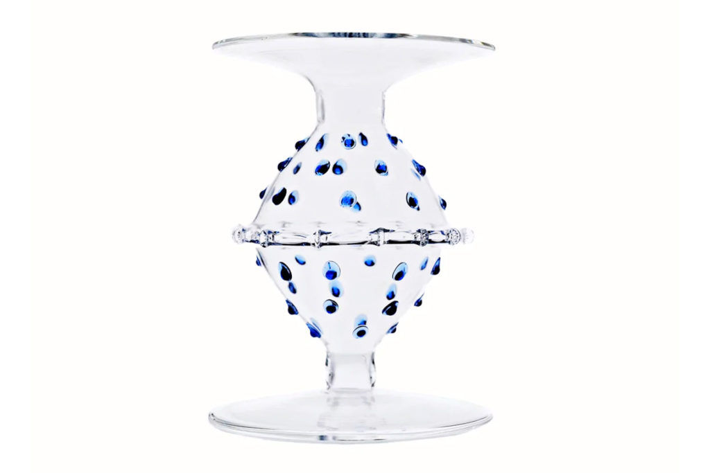 Issy Granger blue and white candlestick