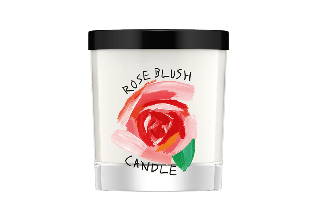 Candle with rose