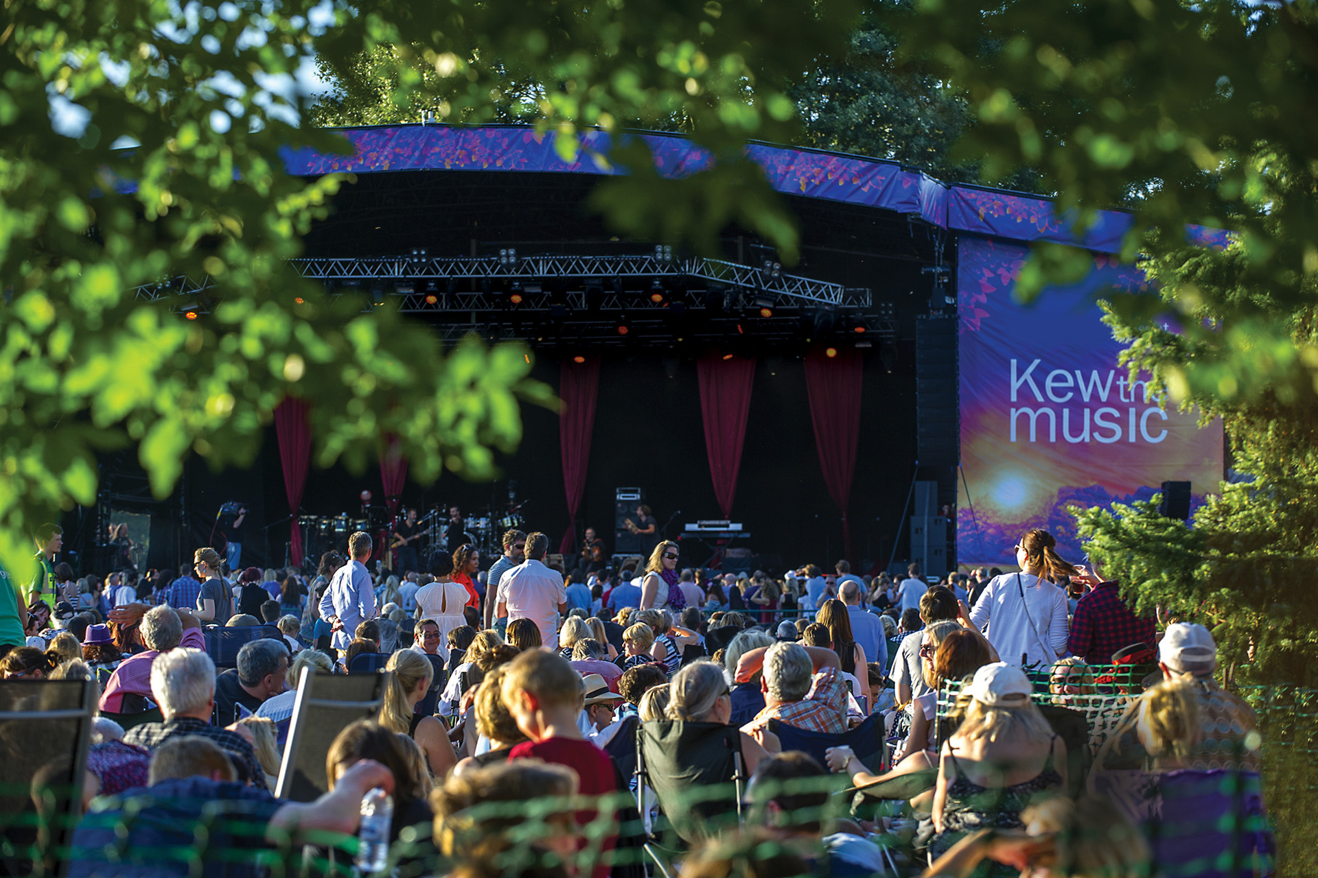 Festival crowd at Kew The Music