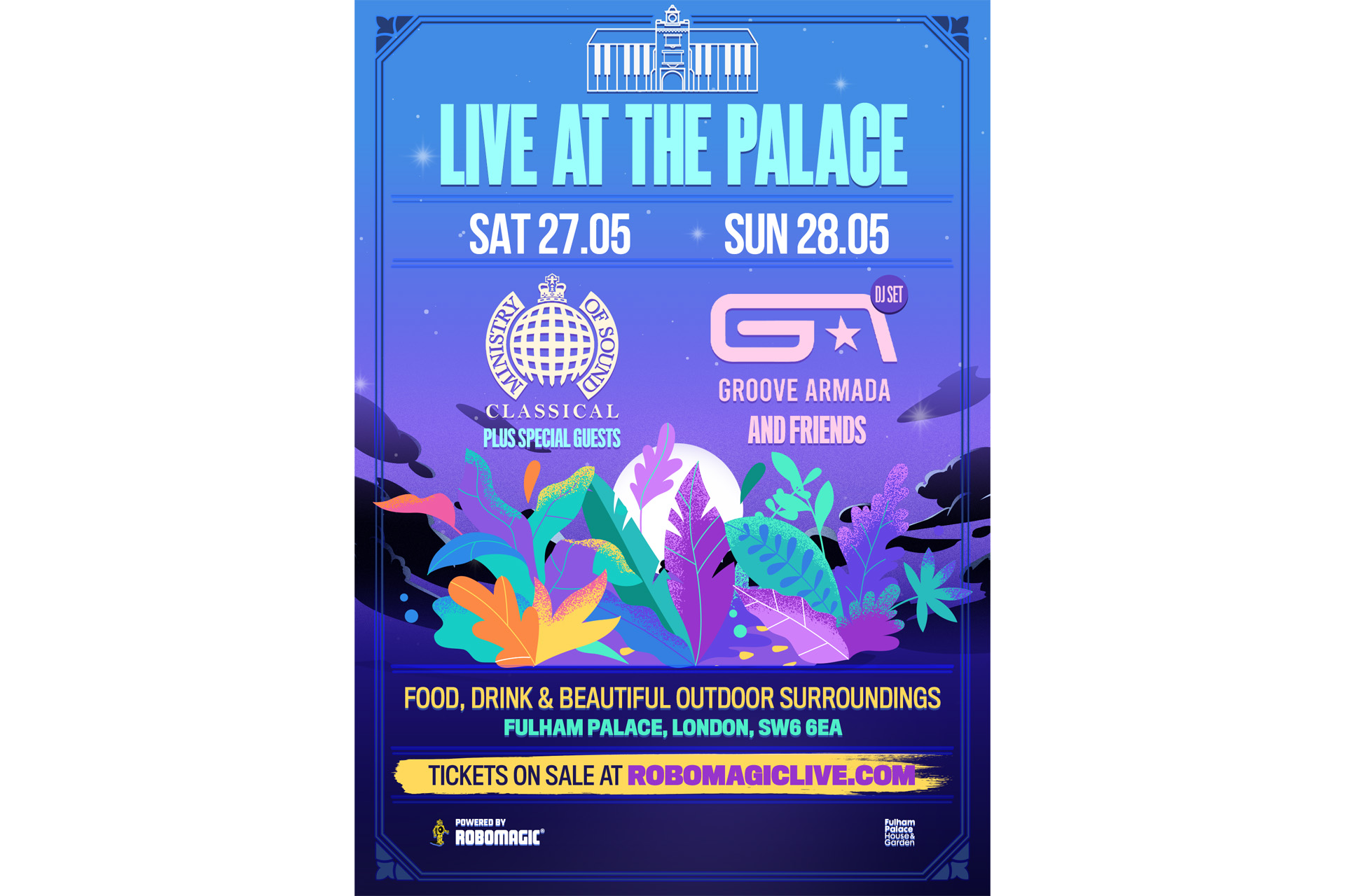 Live At The Palace festival poster
