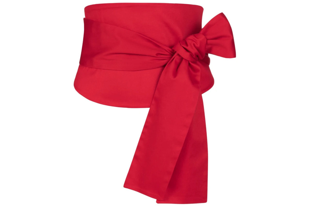 Red corsage belt