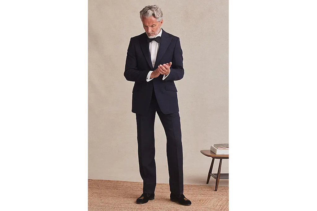 Man in a black dinner suit