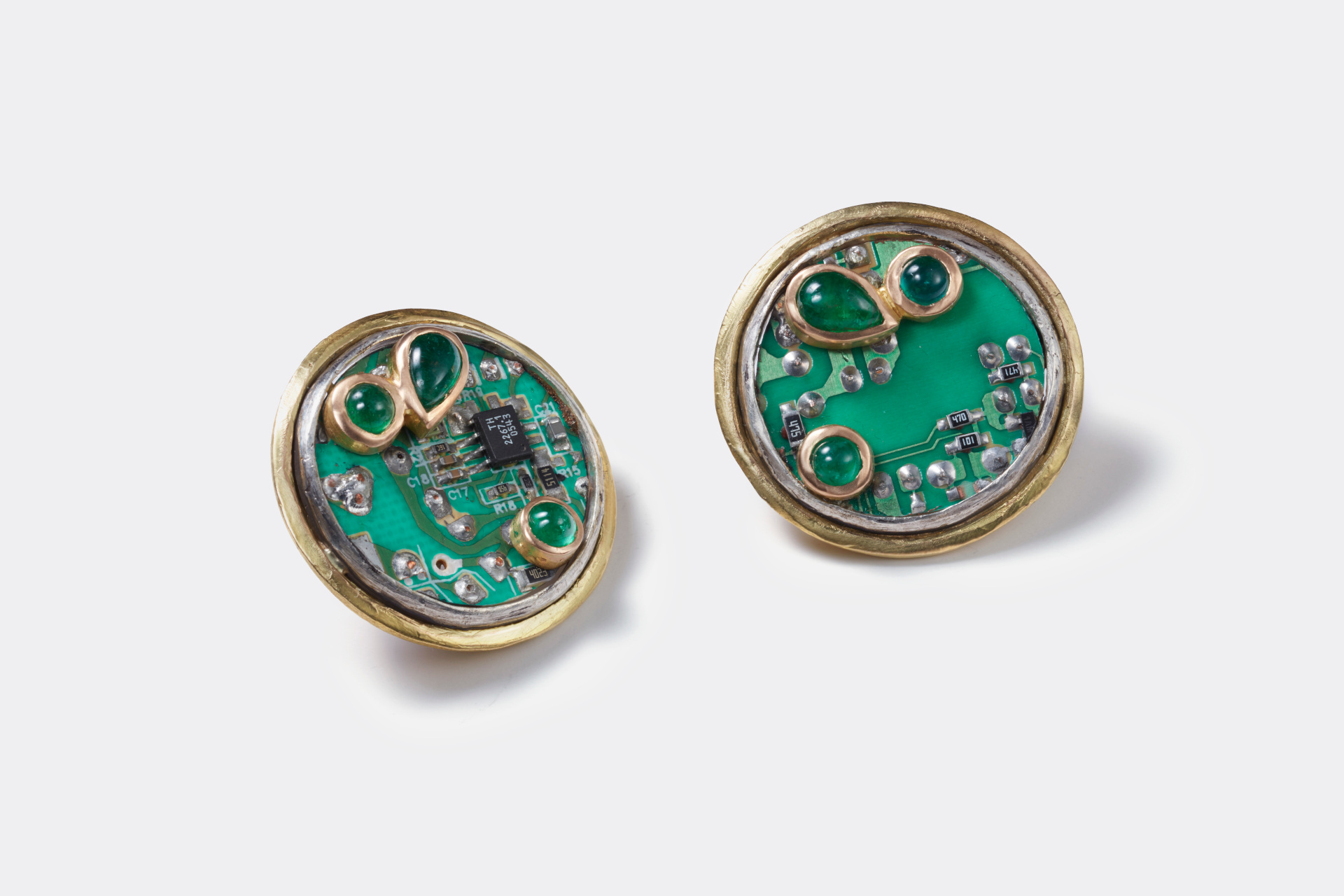 Green earrings