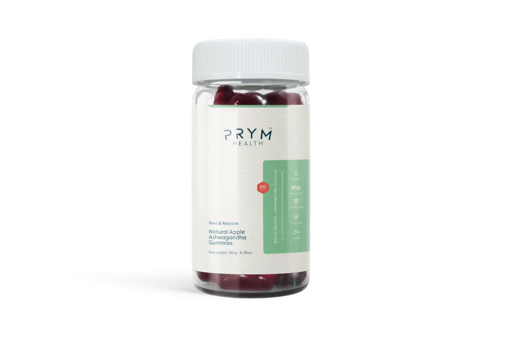 Bottle of supplement gummies
