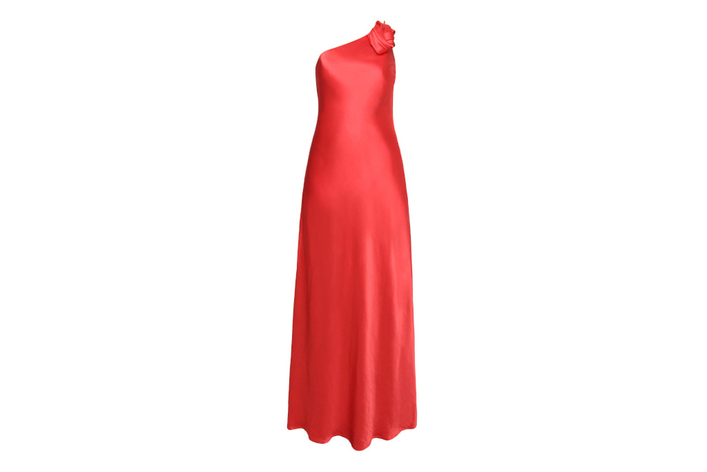 Red evening dress