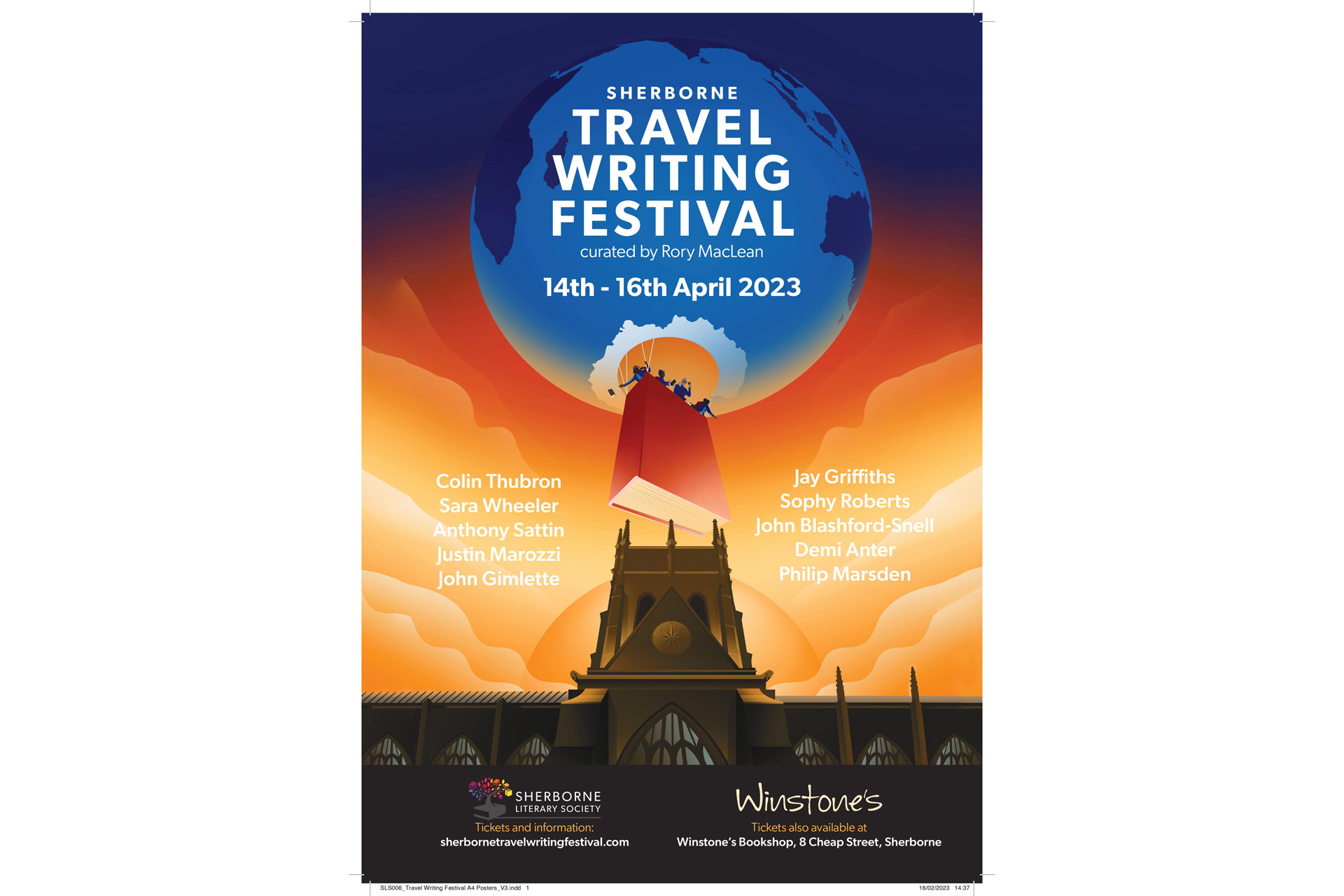Sherborne Travel Writing Festival poster