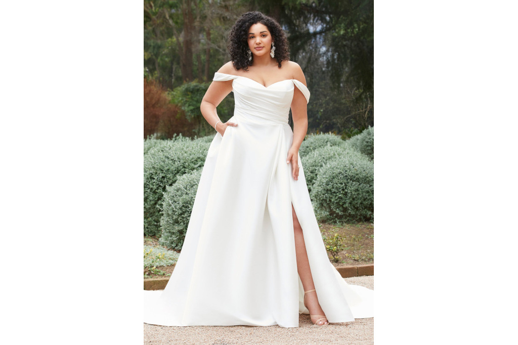 Woman in white gown