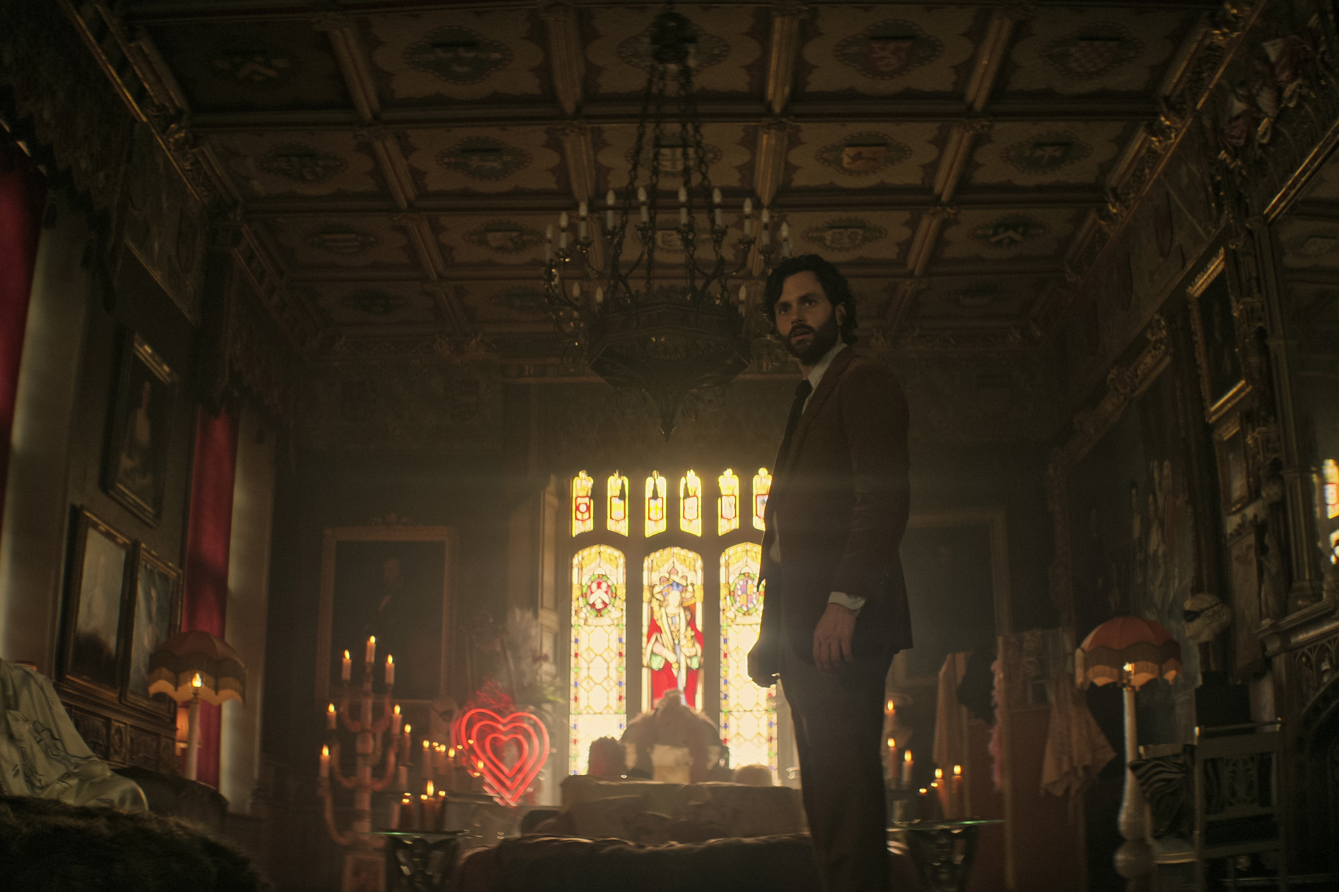 Joe inside Knebworth House aka 'Hampsie' in You