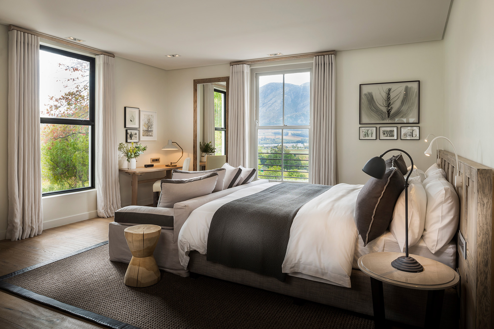 A Chardonnay bedroom in the Manor House at Mont Rochelle