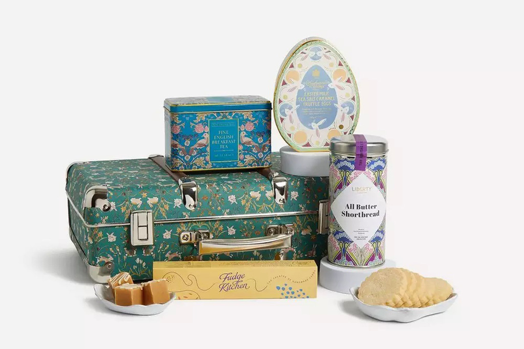 Liberty Country Bunnies Easter Suitcase Hamper