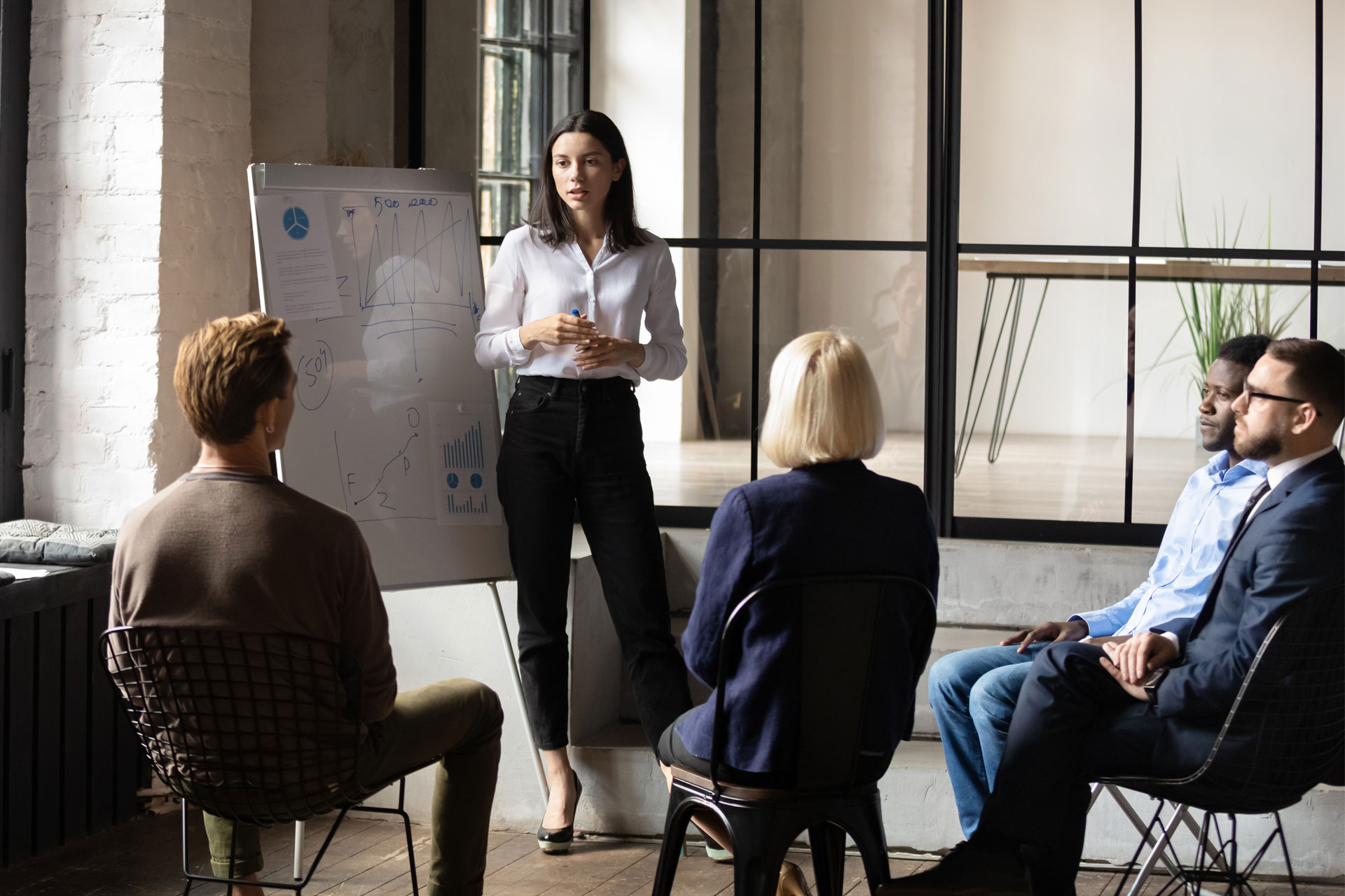 A board meeting - female entrepreneuer