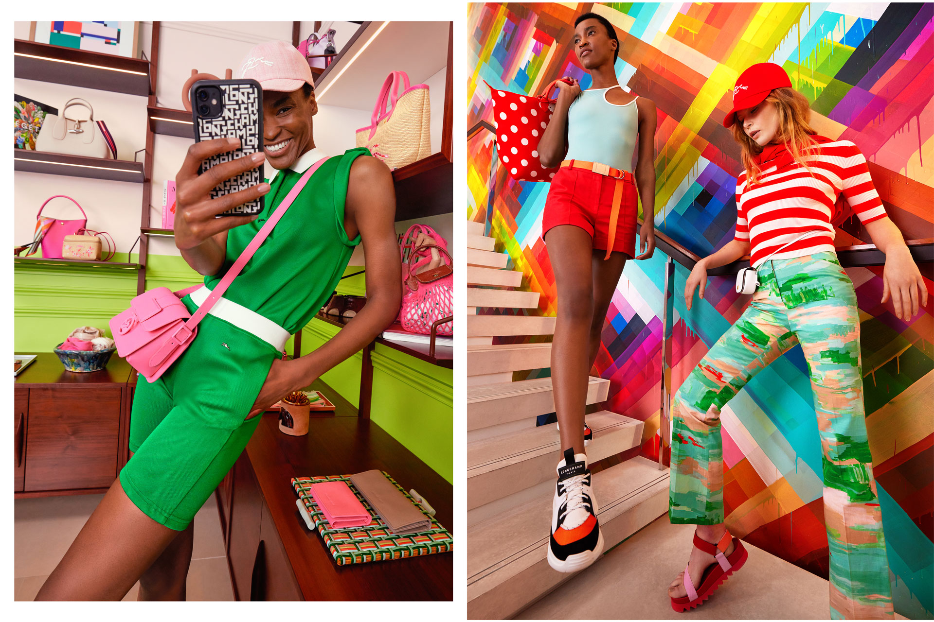 Fashion shoot for Country & Town House with Longchamp