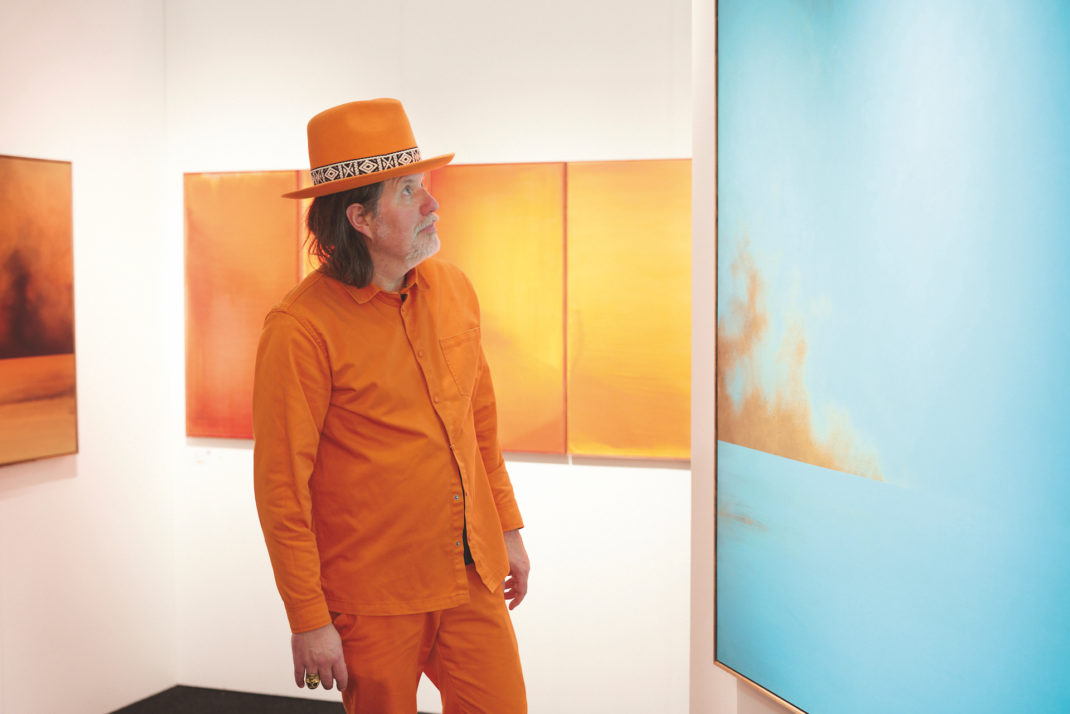 A visitor at Affordable Art Fair. Photo by Shaun James Cox.
