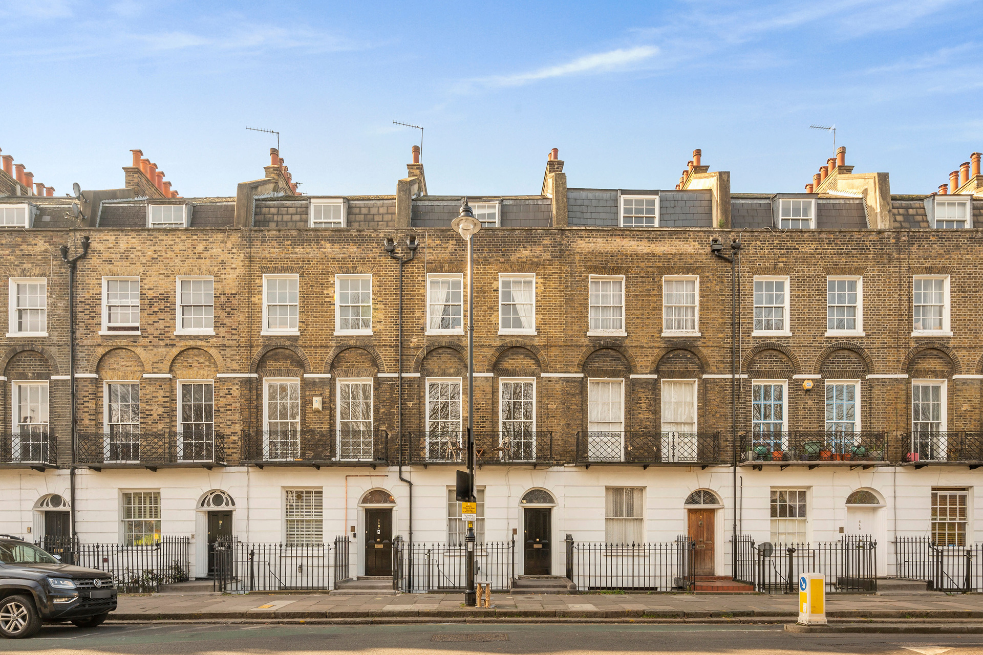 Georgian terraced flats on Claremont Square, Islington