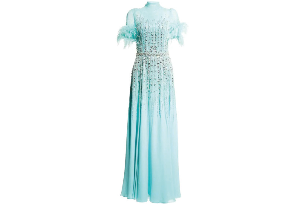 Long blue dress