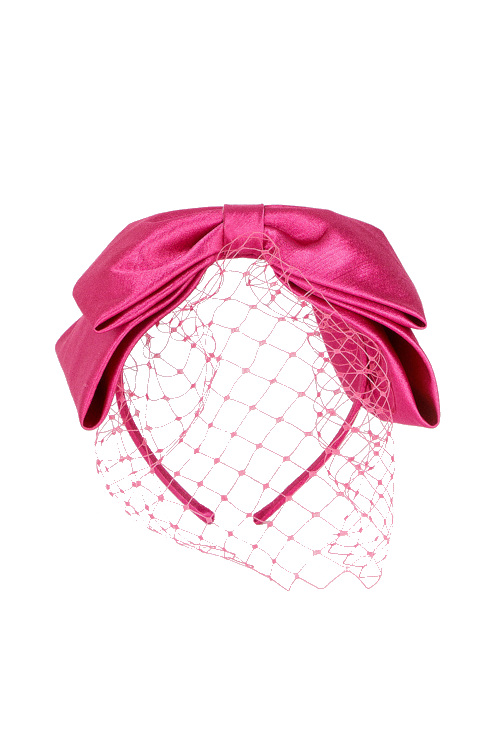 Pink bow headband
