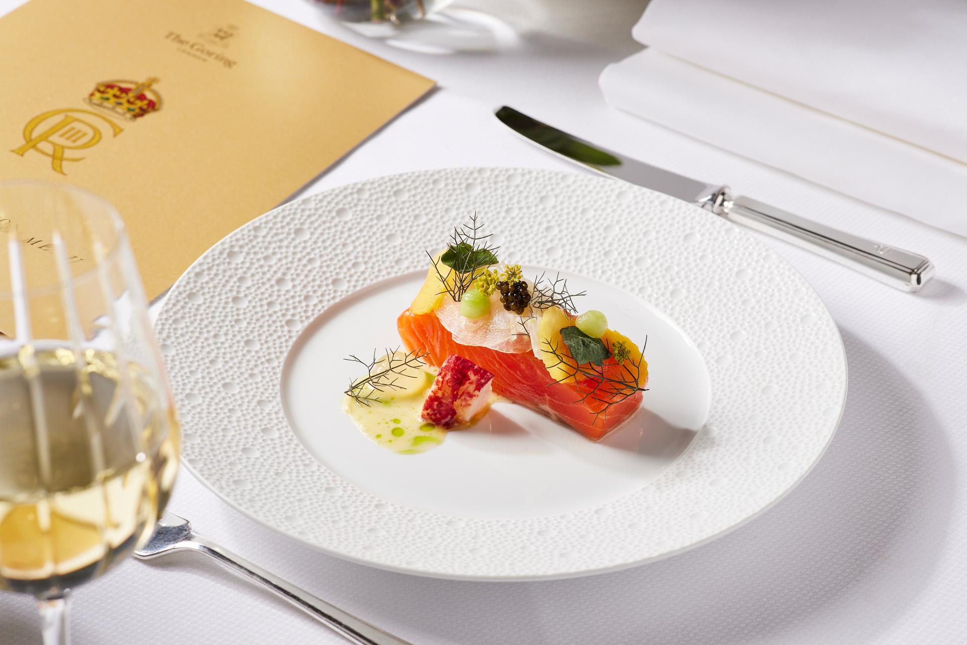 Salmon dish at The Goring