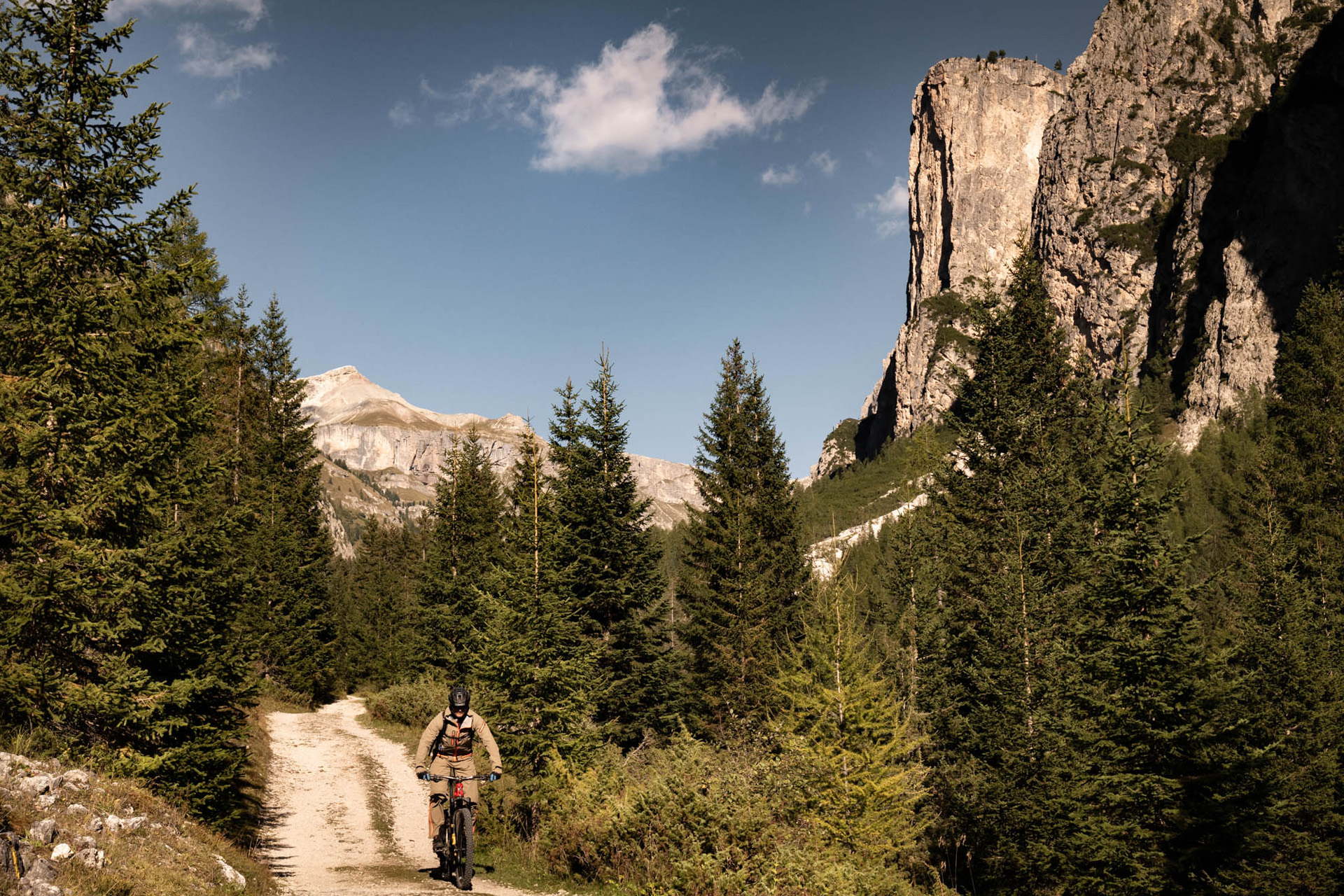 Mountain biking in the Dolomites