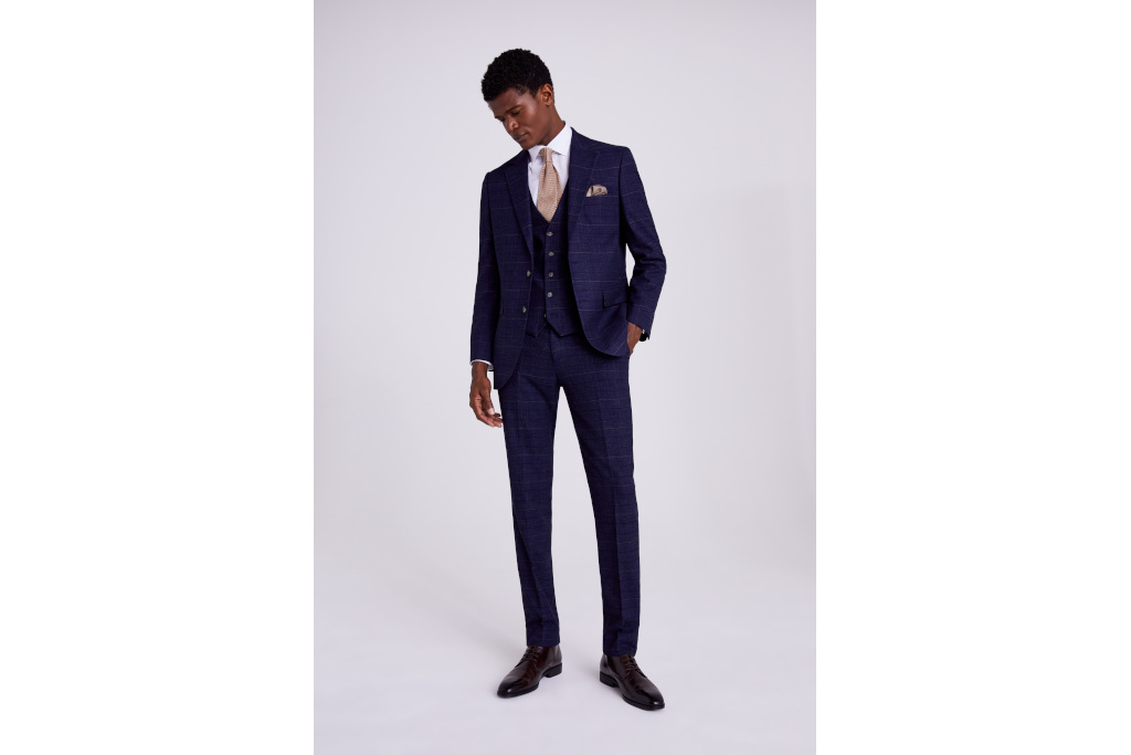 Man in navy suit
