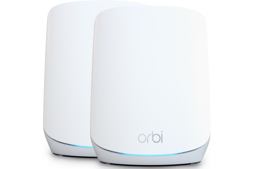 White Netgear orbi router