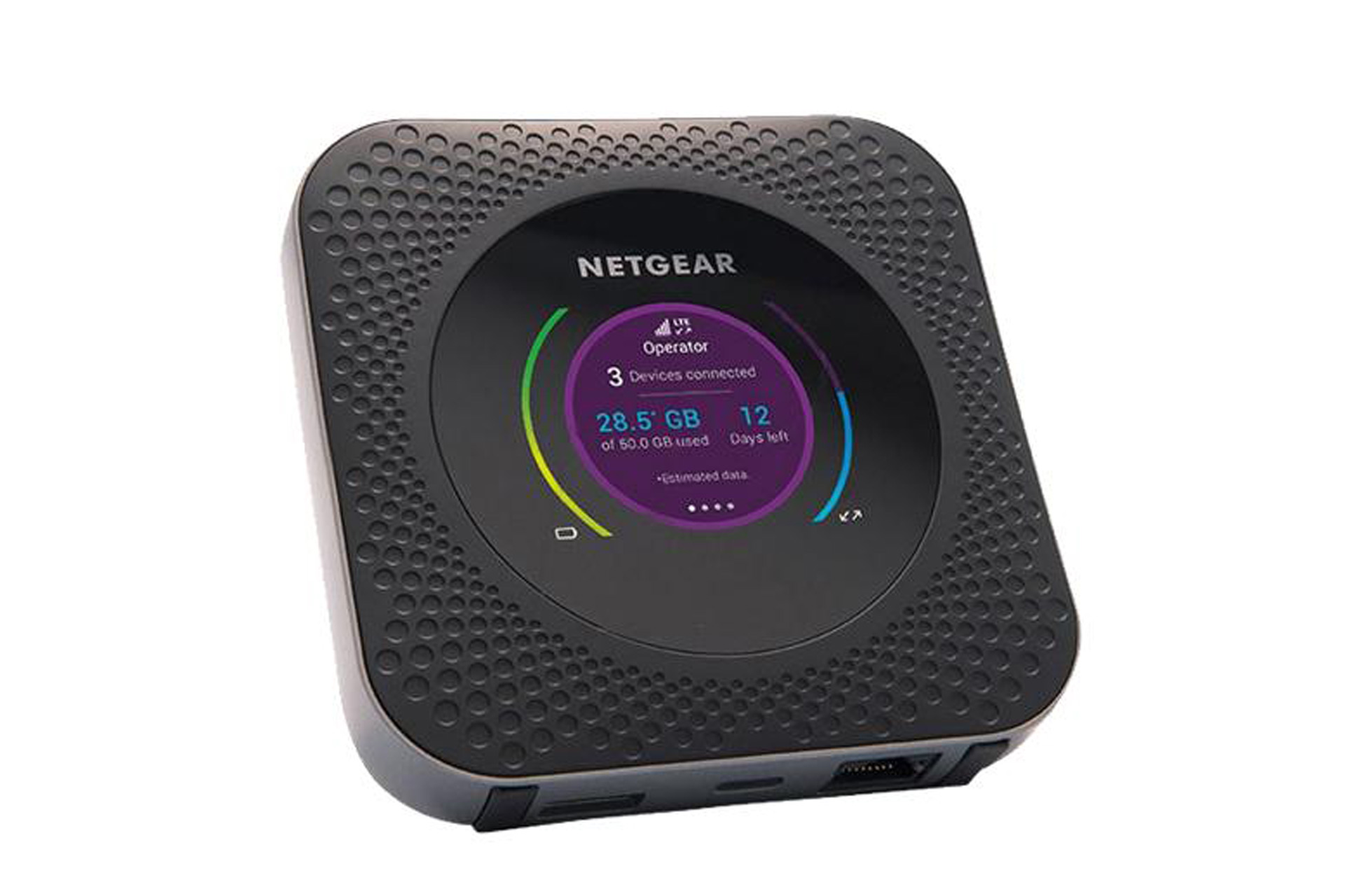 Black portable WiFi router