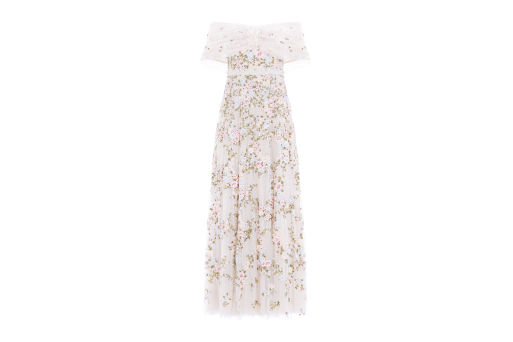 Cream floral gown