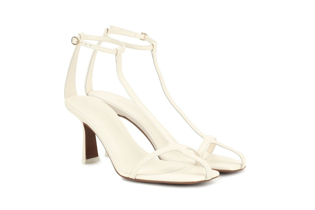 Cream sandal heels