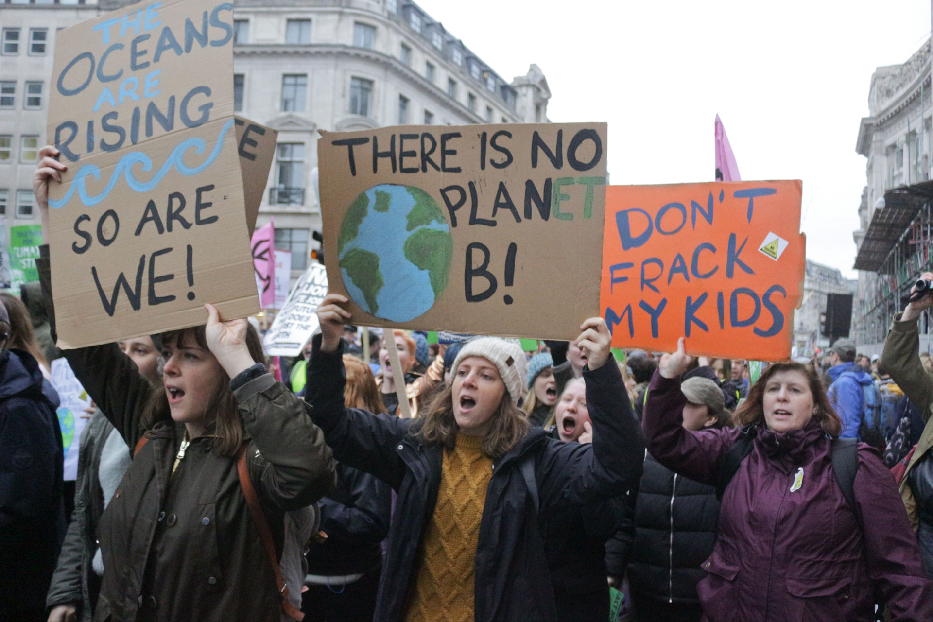 Together for Climate Justice protest, central London 1st December 2018