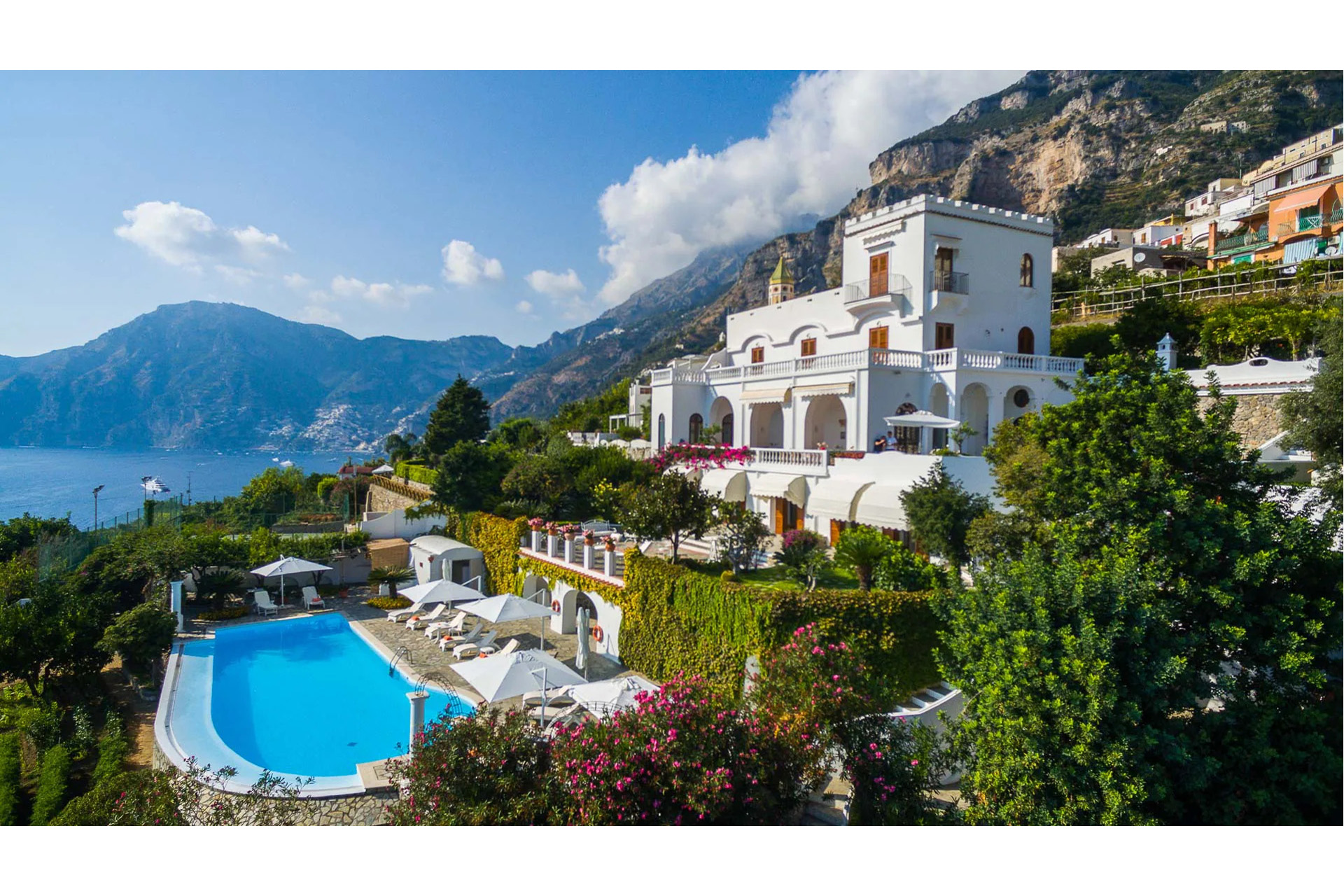 Villa overlooking the sea in Positano, Italy